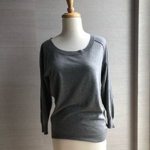 Joie soft grey 3/4 sleeve sweater